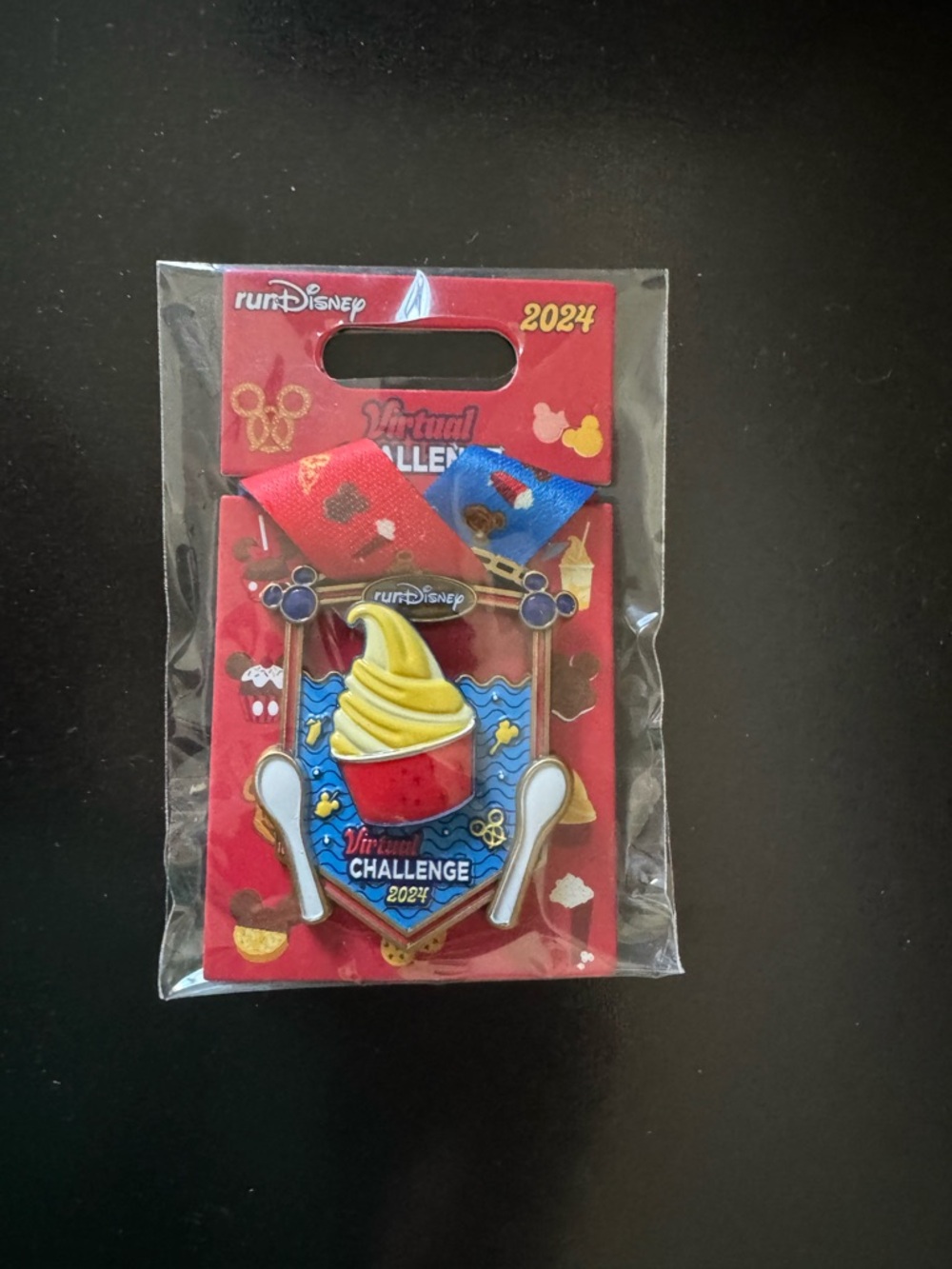 RunDisney Dole Whip 2024 Virtual Series Challenge Medal Pin